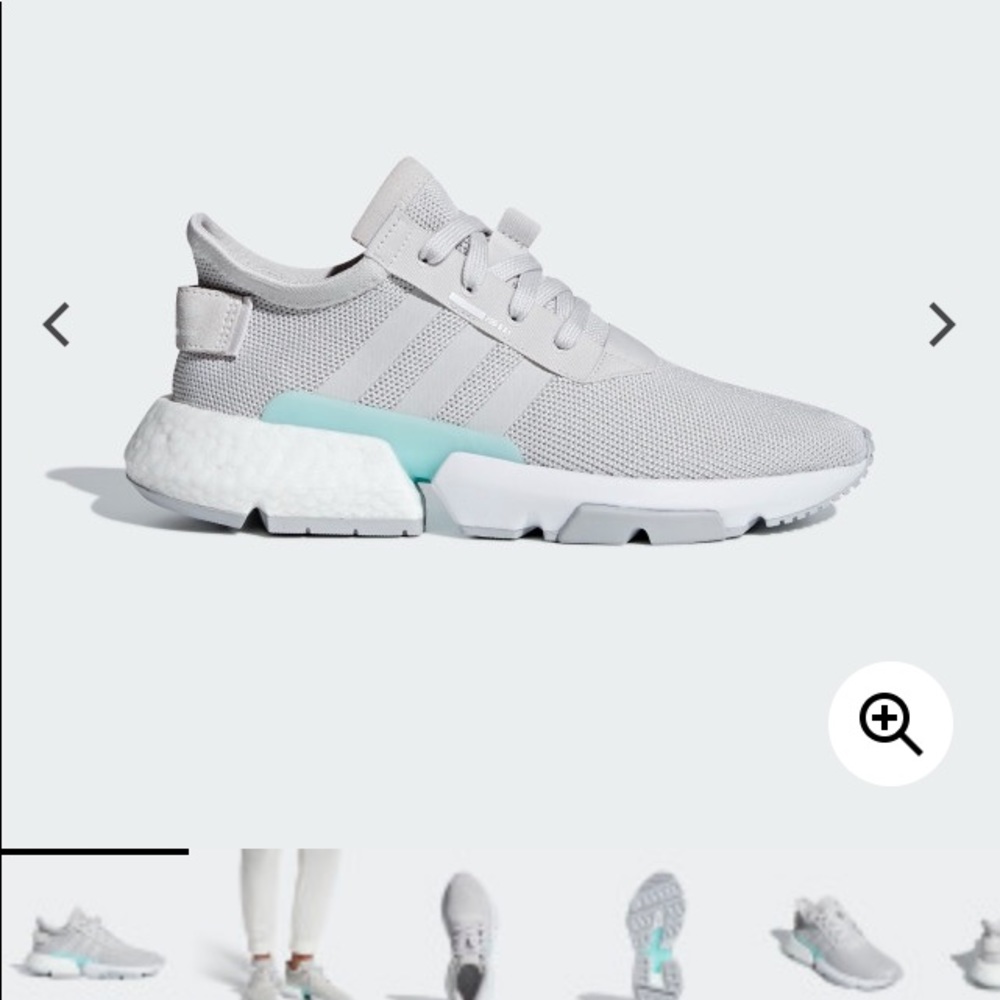 Never worn Addias pod-s31 mint and grey